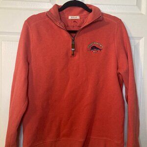 Tommy Bahama Men's Marlin Relax 1/4 Zip Sweater - Orange - Size S